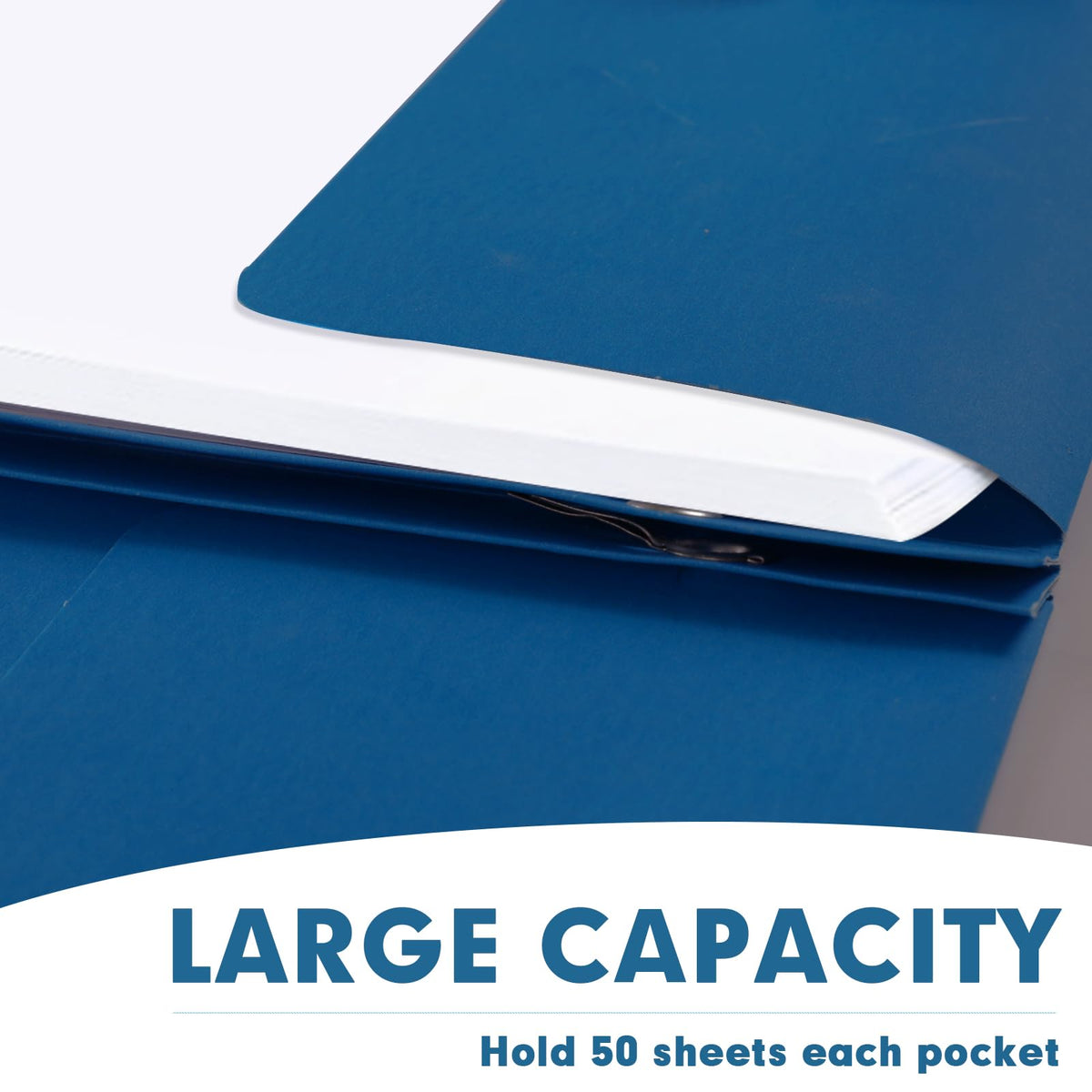 Two Pocket Folders, RAZCC 75 Pack Two Pocket Folders with Prongs, 3 Prong Pocket Folders Letter Size, Paper Folders with Prongs for School Office Home Business, Assorted 5 Colors