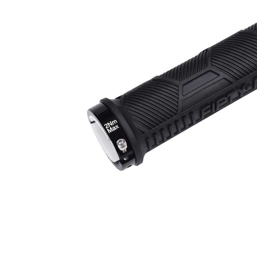 FIFTY-FIFTY Double Lock-On Mountain Bike Grips, Bicycle Handlebar Locking Grips, Non-Slip MTB Handle