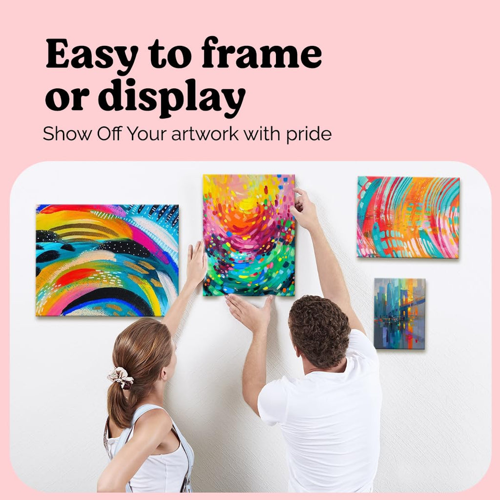 Chalkola Paint Canvas Panels 5x7 inch (15 Pack) for Acrylic Painting & Oil Art, Primed 100% Cotton Boards, Acid-Free for Professional Artists, Hobby Painters, Kids & Beginners