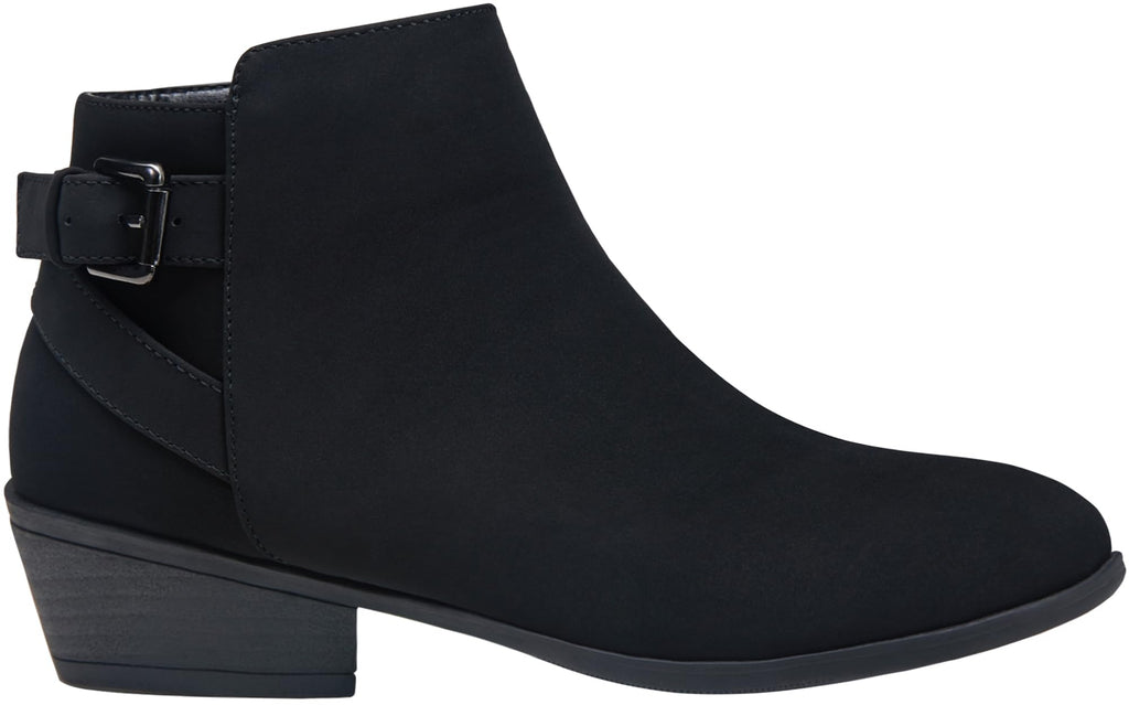Vepose Women's Short Ankle Boots Low Heel, Western Cutout Perforated Booties