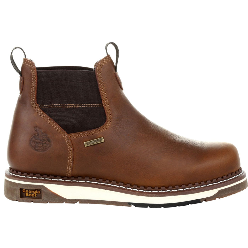 Georgia Boot AMP LT Wedge Waterproof Chelsea Work Boot