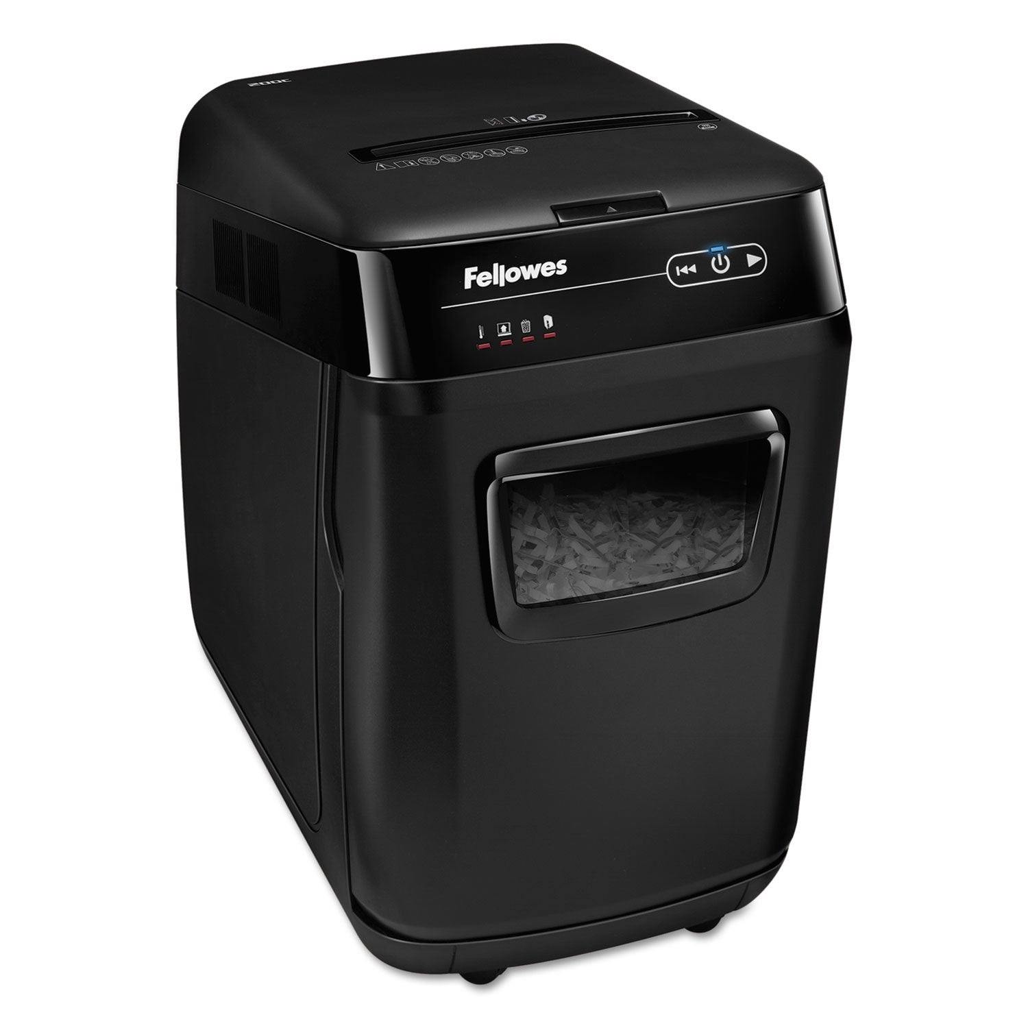 Fellowes AutoMax Micro-Cut 100M Commercial Office Auto Feed 2-in-1 Paper Shredder with 100-Sheet Capacity, Black