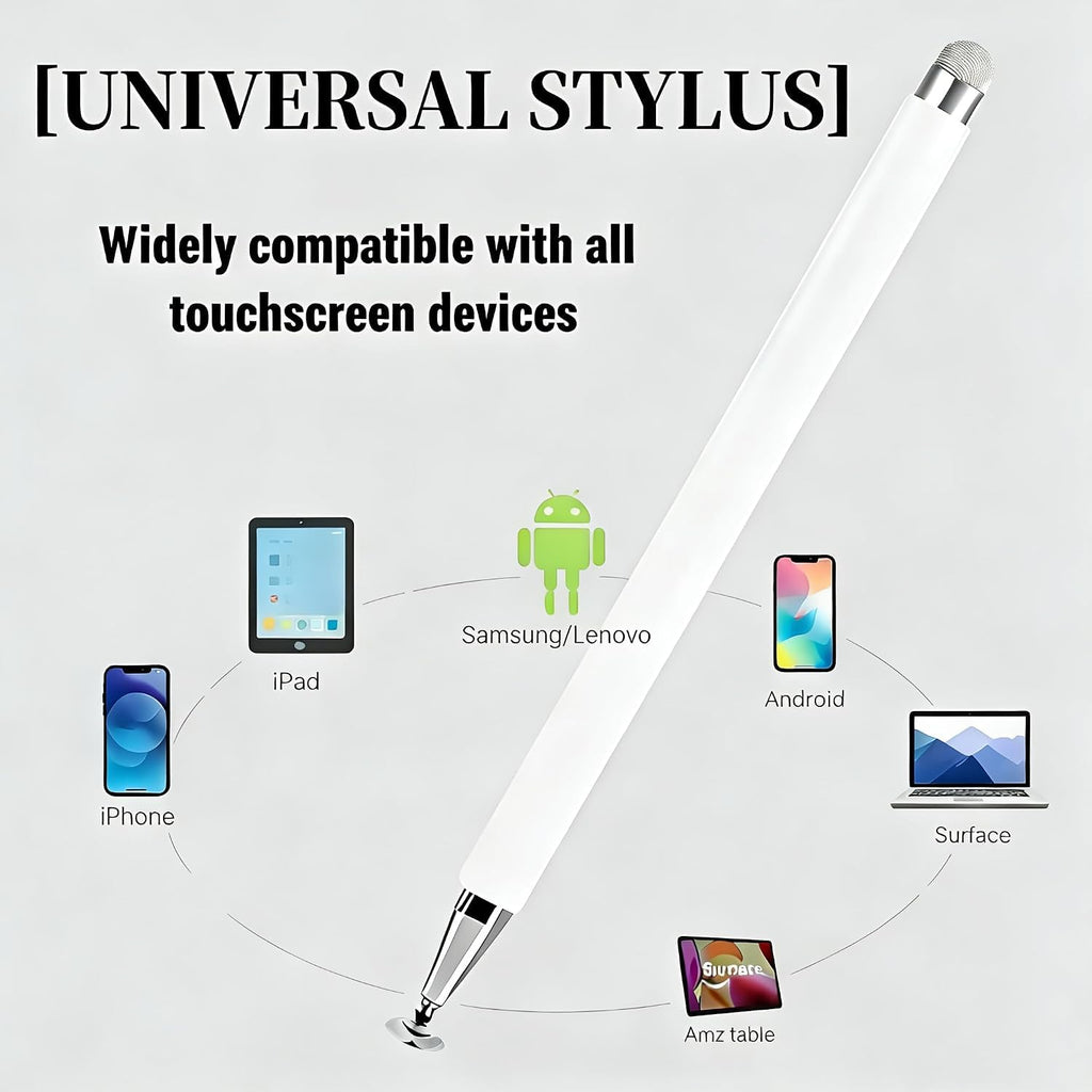 3-in-1 Stylus Pen for Samsung Galaxy Tab A11/A11+/A9+/A9/A8/A8 Plus/A7/A7 Lite, Stylus for iPad Pro/iPhone/Fire/Surface Tables Android,&iOS All Touch Devices (3 in 1 Black)