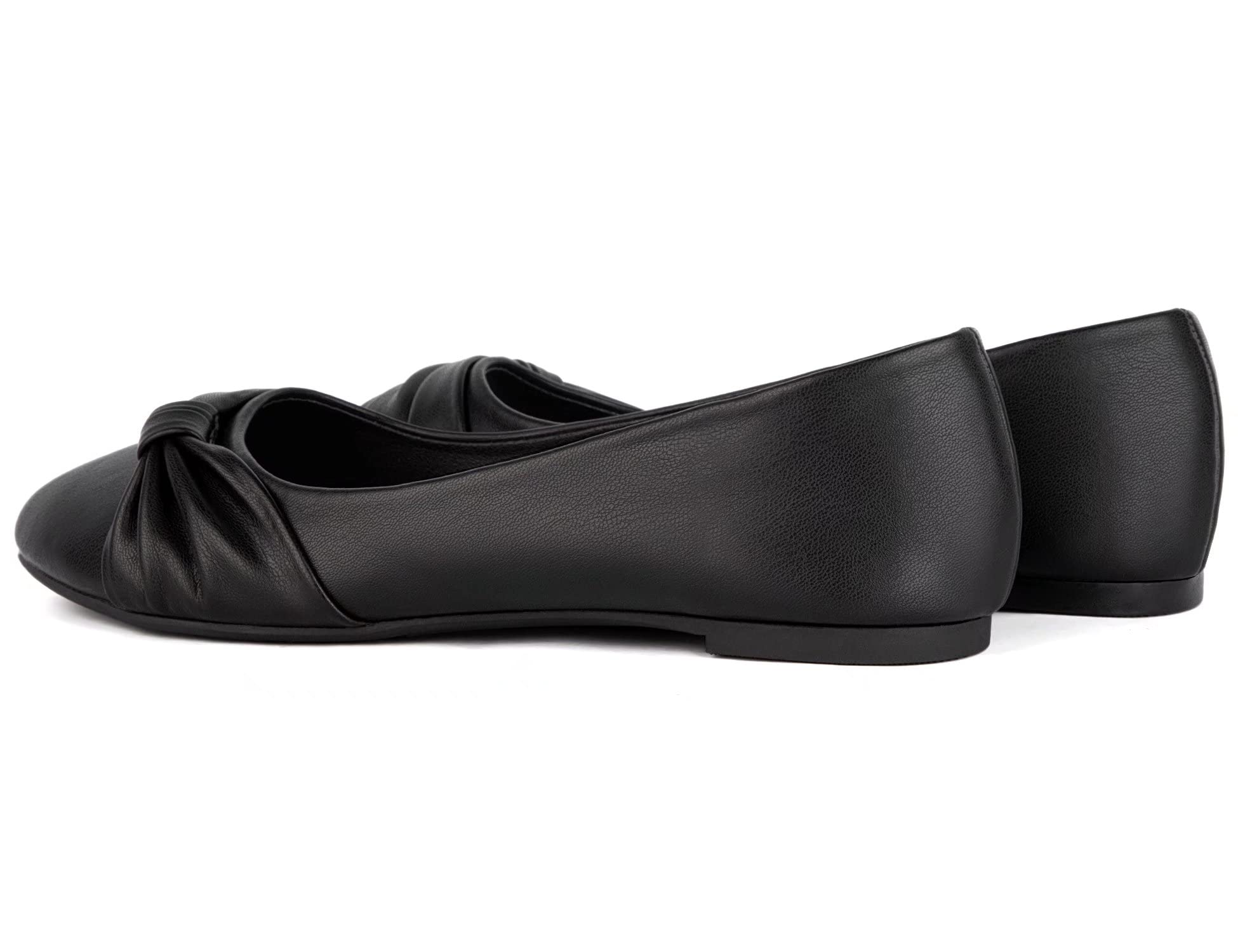 MaxMuxun Women's Flats Shoes Faux Suede Round Toe Ballet Dressy Flats Comfortable Slip On Walking Shoes