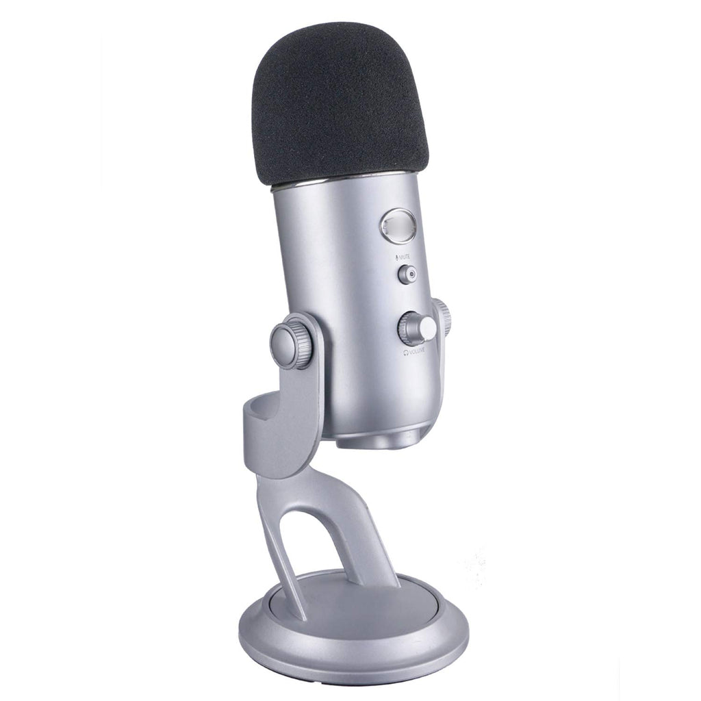 YOUSHARES 2PCS Blue Yeti Pop Filter for Blue Yeti Microphone, Yeti Foam Windscreen with Dead Cat Blue Yeti Mic Cover for Yeti Mic and Blue Yeti Pro USB Microphone