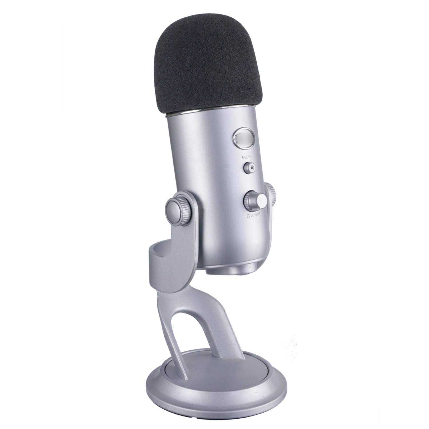 YOUSHARES 2PCS Blue Yeti Pop Filter for Blue Yeti Microphone, Yeti Foam Windscreen with Dead Cat Blue Yeti Mic Cover for Yeti Mic and Blue Yeti Pro USB Microphone