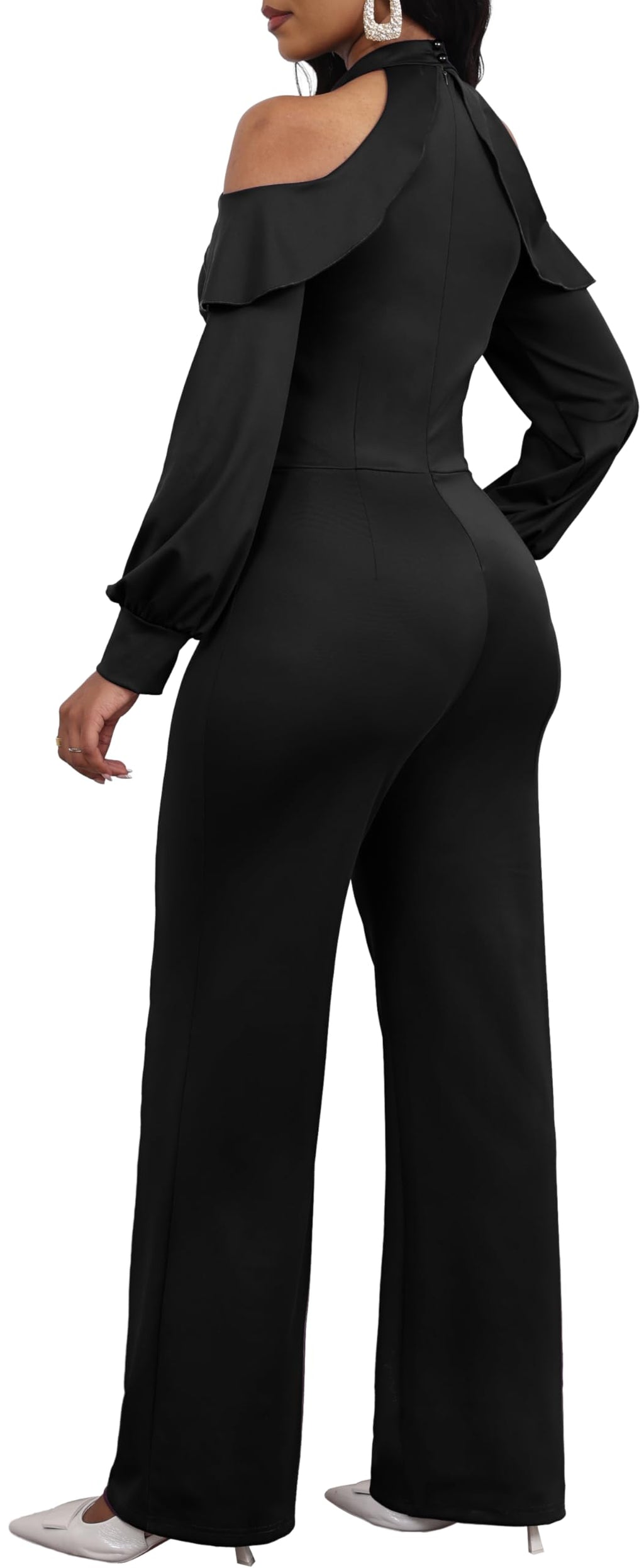 Jumpsuit for Women Sexy Elegant Long Straight Pants Cocktail Printing Jumpsuits Party Club with Zipper
