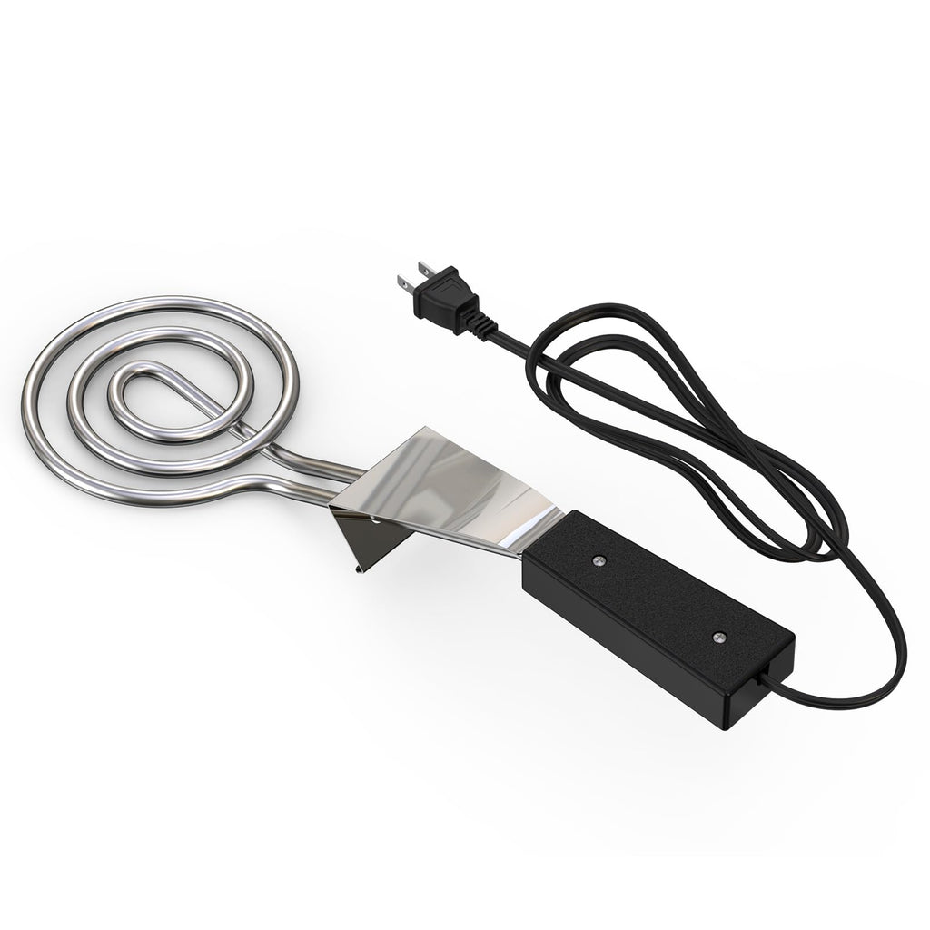 600W Electric Charcoal Starter Fire Lighter for BBQ Grill Smoker Fireplace, Firepit, Stove - Quickly Ignite Coals Briquettes Without Lighter Fluid or Matches - 29 Inch Power Cord