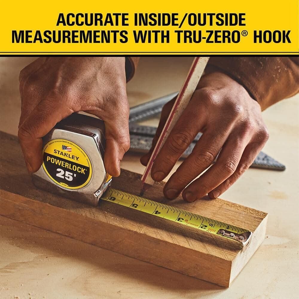 Stanley 33-231 3-Meter x 1/2-Inch Heavy Duty Powerlock Tape Rule With Metal Case
