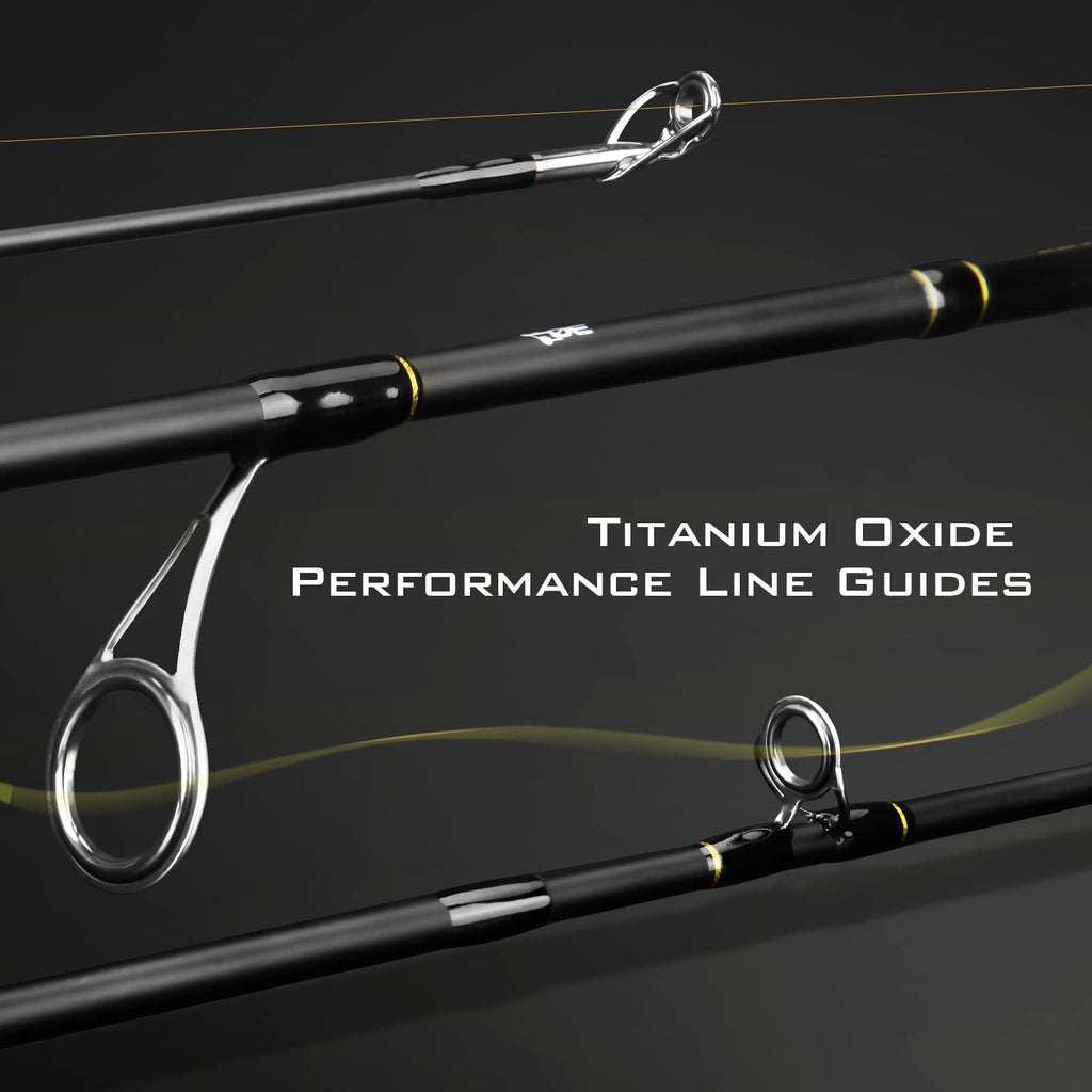 KastKing Valiant Eagle Passage Travel Fishing Rods, 4 & 6 Pc Pack Rods, Spinning, Casting and Fly Models, IM6 Graphite Blank, Ti Oxide LTS Ring Guides, Beautiful Cork Handles