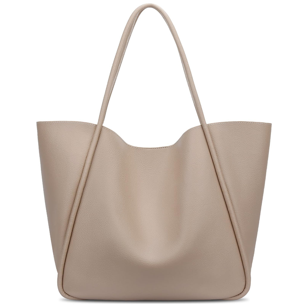 KKXIU Tote Bag for Women Vegan Leather Shoulder Purse Large Capacity Travel Bag