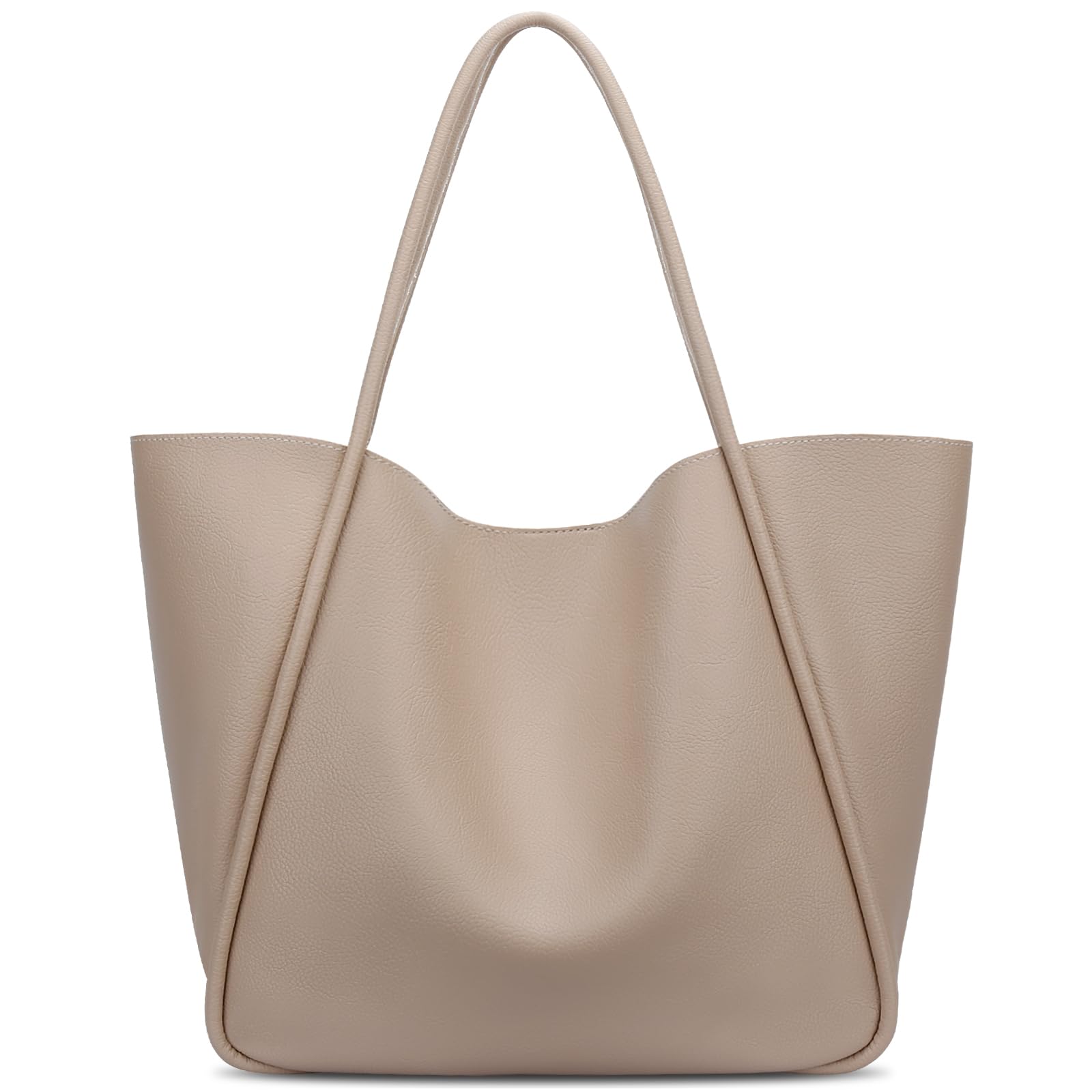 KKXIU Tote Bag for Women Vegan Leather Shoulder Purse Large Capacity Travel Bag