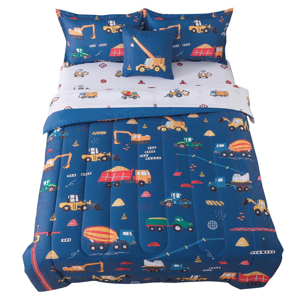 ADASMILE A & S 6 Pieces Basketball Comforter Set Twin Black Basketball Bedding for Boys Kids Teens Sport Bed in A Bag Comforter with Balls Sheets All Season Sports Themed Bed Set for Home Decor