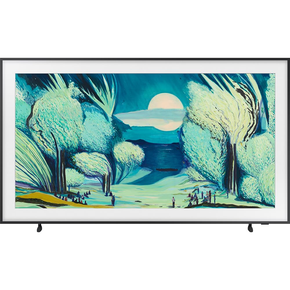 Samsung QN50LS03FA 50" The Frame QLED 4K AI TV (2025) Bundle with Modern Brown Bezel, CPS 26 Month Protection, Slim Flat Mount, 2X HDMI Cables & Deco Gear Complete Home Theater Beginner's Guidebook