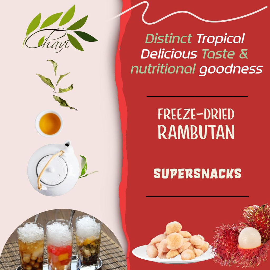 CHAVI Freeze Dried Fruits - Mixed | 6 in 1 | No Added Sugars or Preservatives - Non-GMO, Vegan, Gluten-Free | Gift Box | 230 g | 8.1 oz | 6 Cans