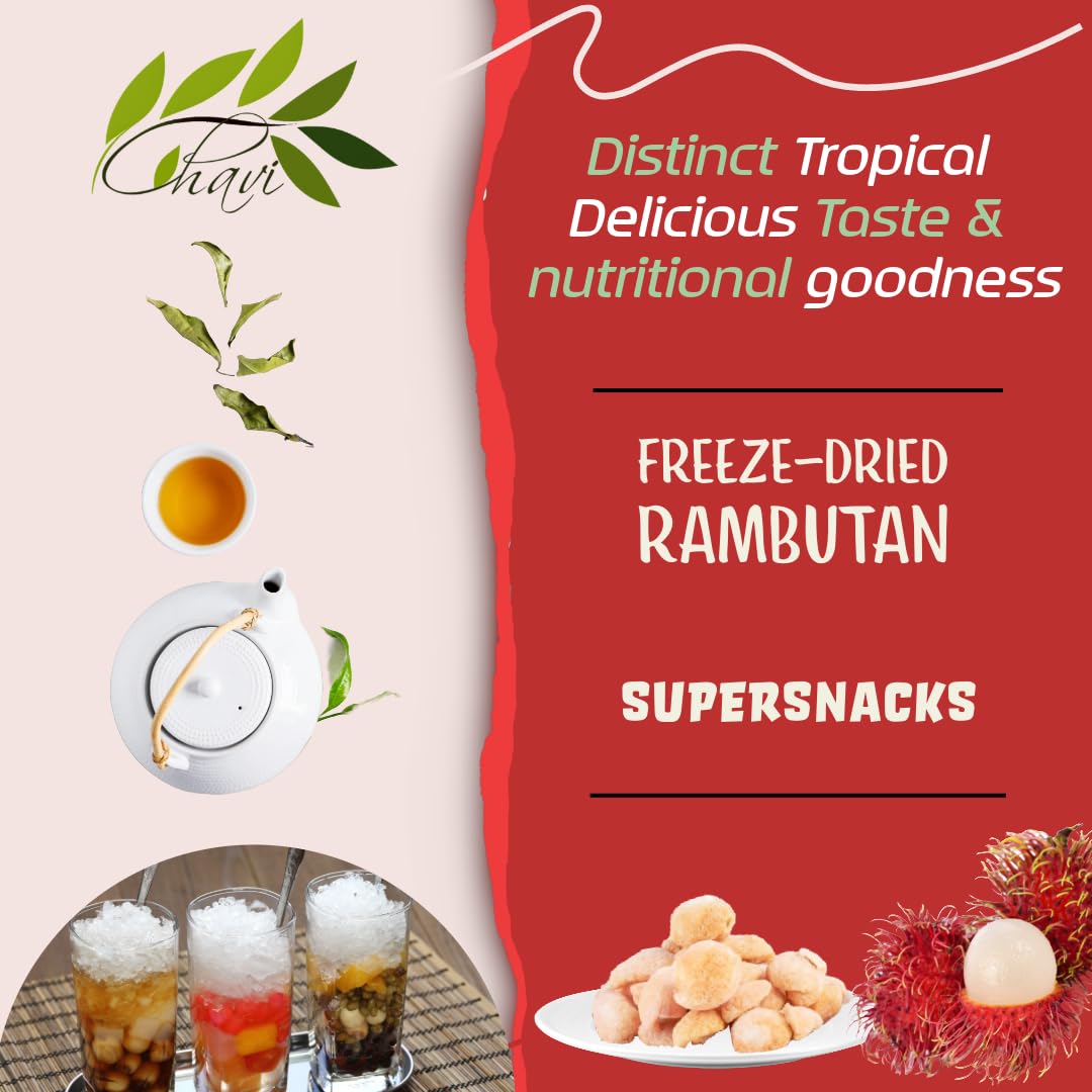 CHAVI Freeze Dried Fruits - Mixed | 6 in 1 | No Added Sugars or Preservatives - Non-GMO, Vegan, Gluten-Free | Gift Box | 230 g | 8.1 oz | 6 Cans