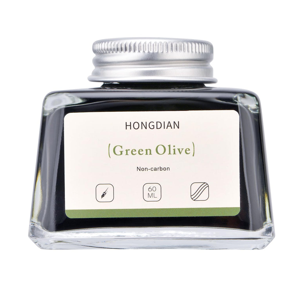 Asvine Hongdian Fountain Pen Bottled Ink Black, 60ml Fountain Pen Bottled Ink, Non Carbon