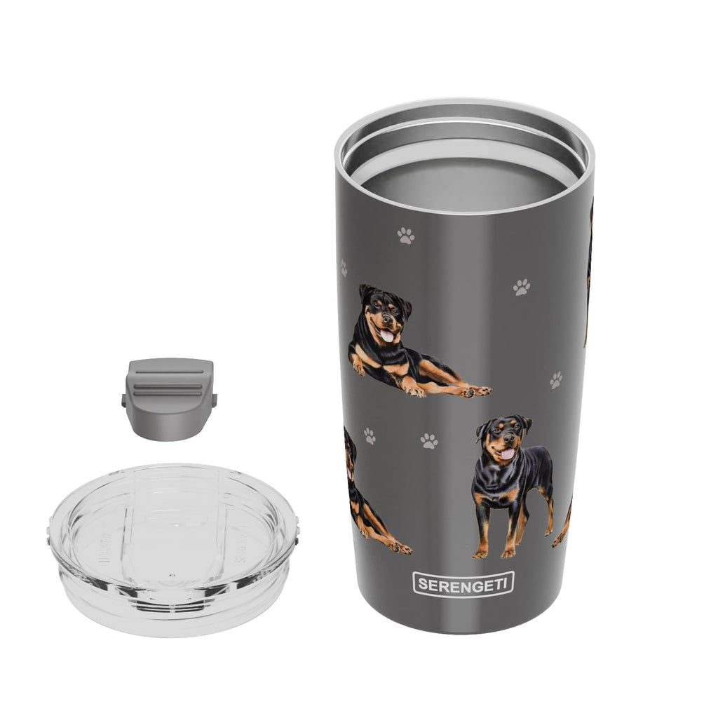 SERENGETI Australian Shepherd 20 Oz. Stainless Steel, Vacuum Insulated Tumbler with Spill Proof Lid - 3D Print - Insulated Travel mug for Hot or Cold Drinks (Australian Shepherd Tumbler)