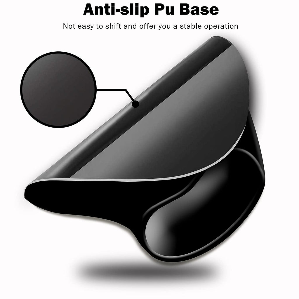 DOOKE Ergonomic Mouse Pad with Wrist Support and Coaster,Mouse Pads with Non-Slip PU Base for Home Office Working Studying Easy Typing & Pain Relief Aesthetic Art