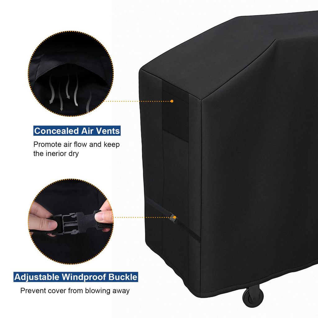 Grill Cover for Outdoor Grill,600D Heavy Duty Griddle Cover for Blackstone 28" Griddle,Waterproof 5483 BBQ Grill Cover with Air Vent and Click-Close Straps