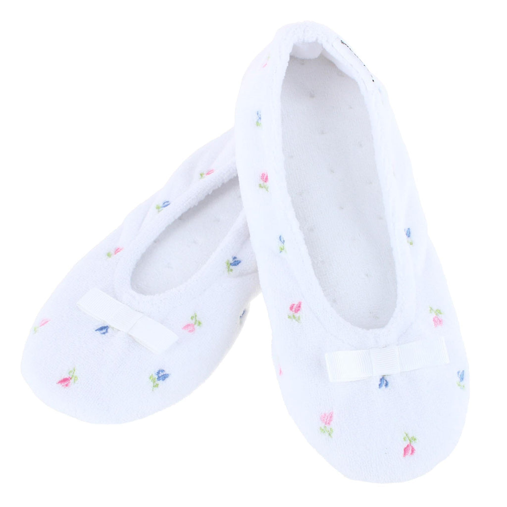 isotoner Women's Diamond Microterry Ballerina Slippers