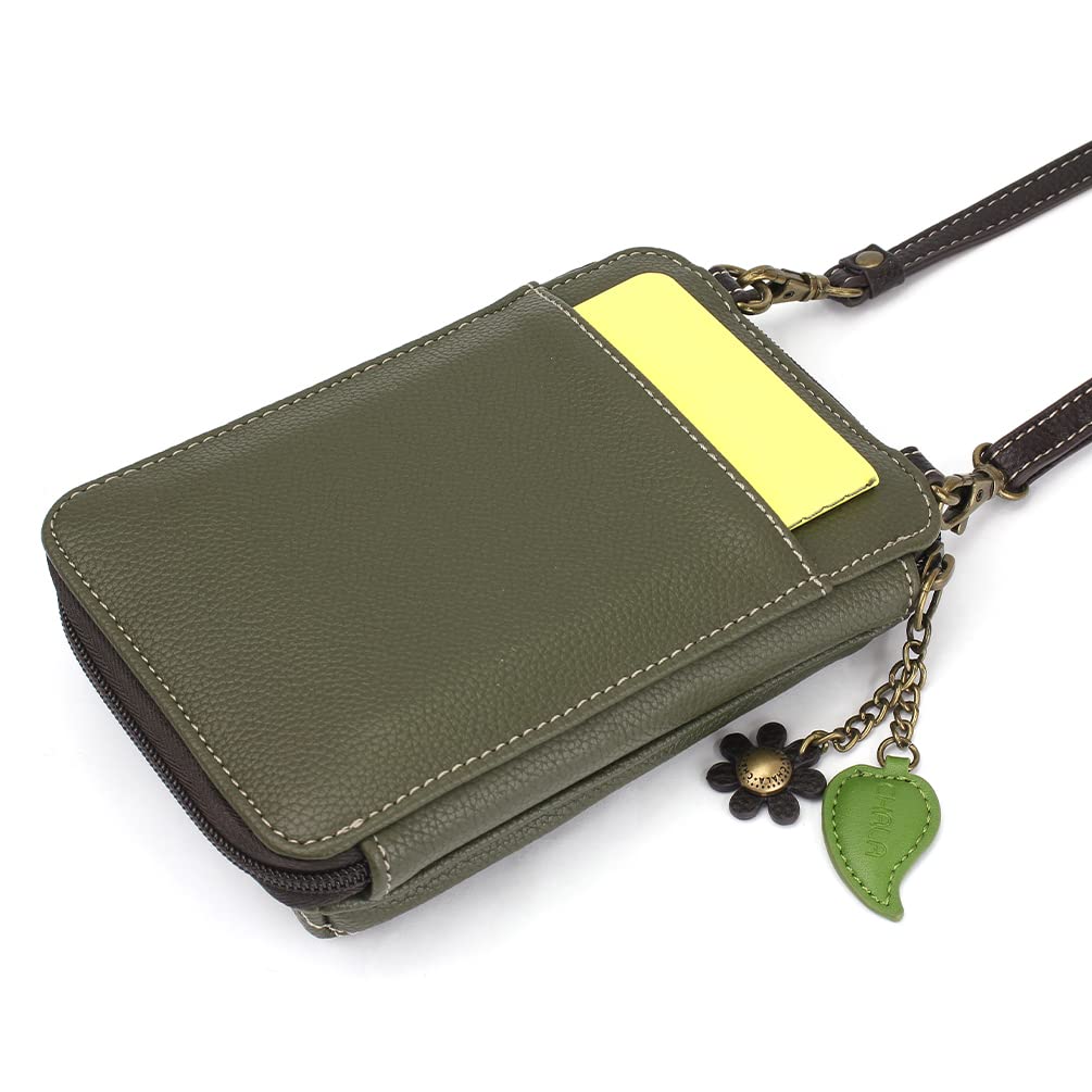 CHALA Wallet Crossbody Cell Phone Purse - Women Faux Leather Multicolor Handbag with Adjustable Strap