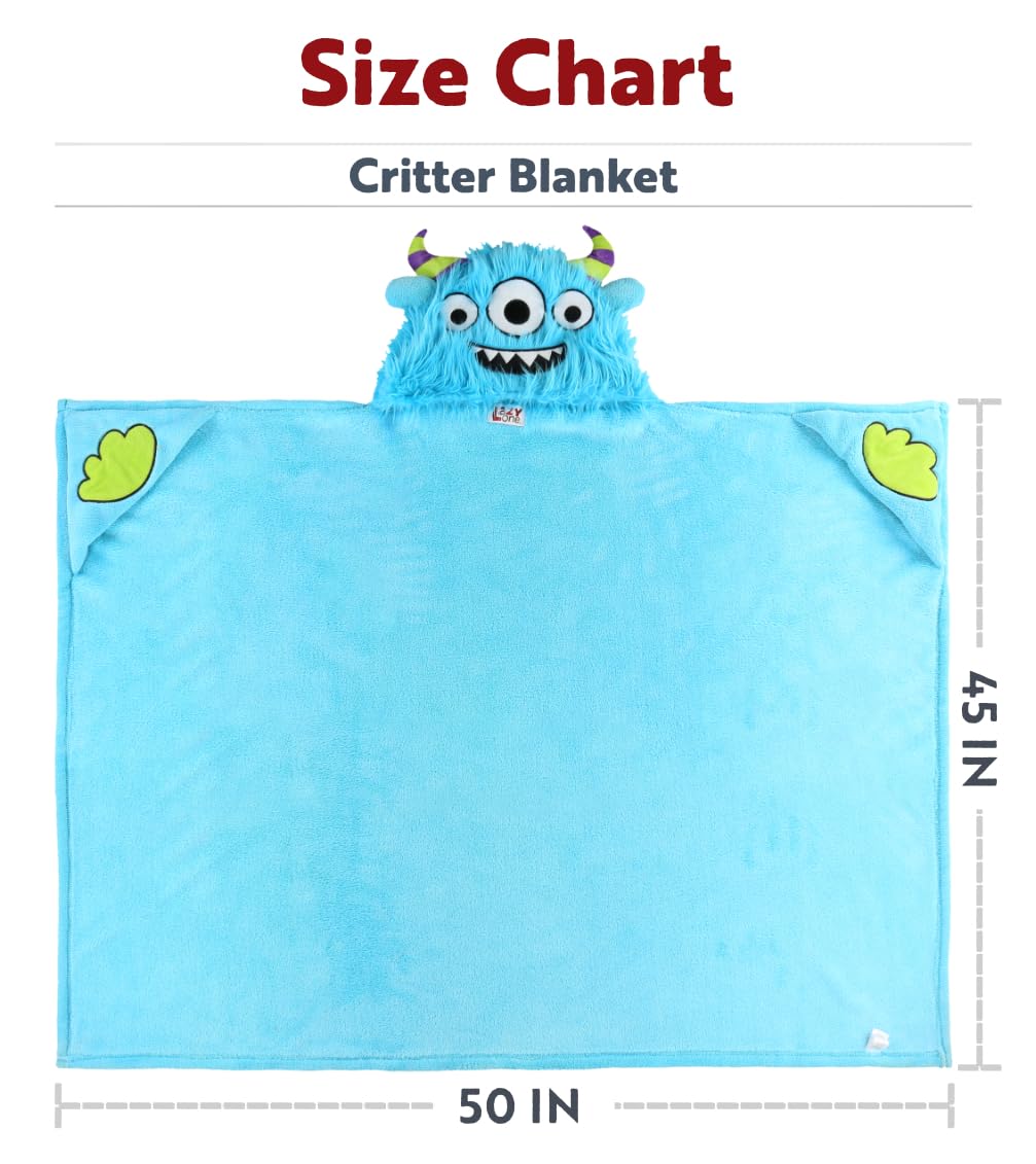 Lazy One Wearable Hooded Blanket for Kids, Animal Hooded Blanket (Bigfoot)
