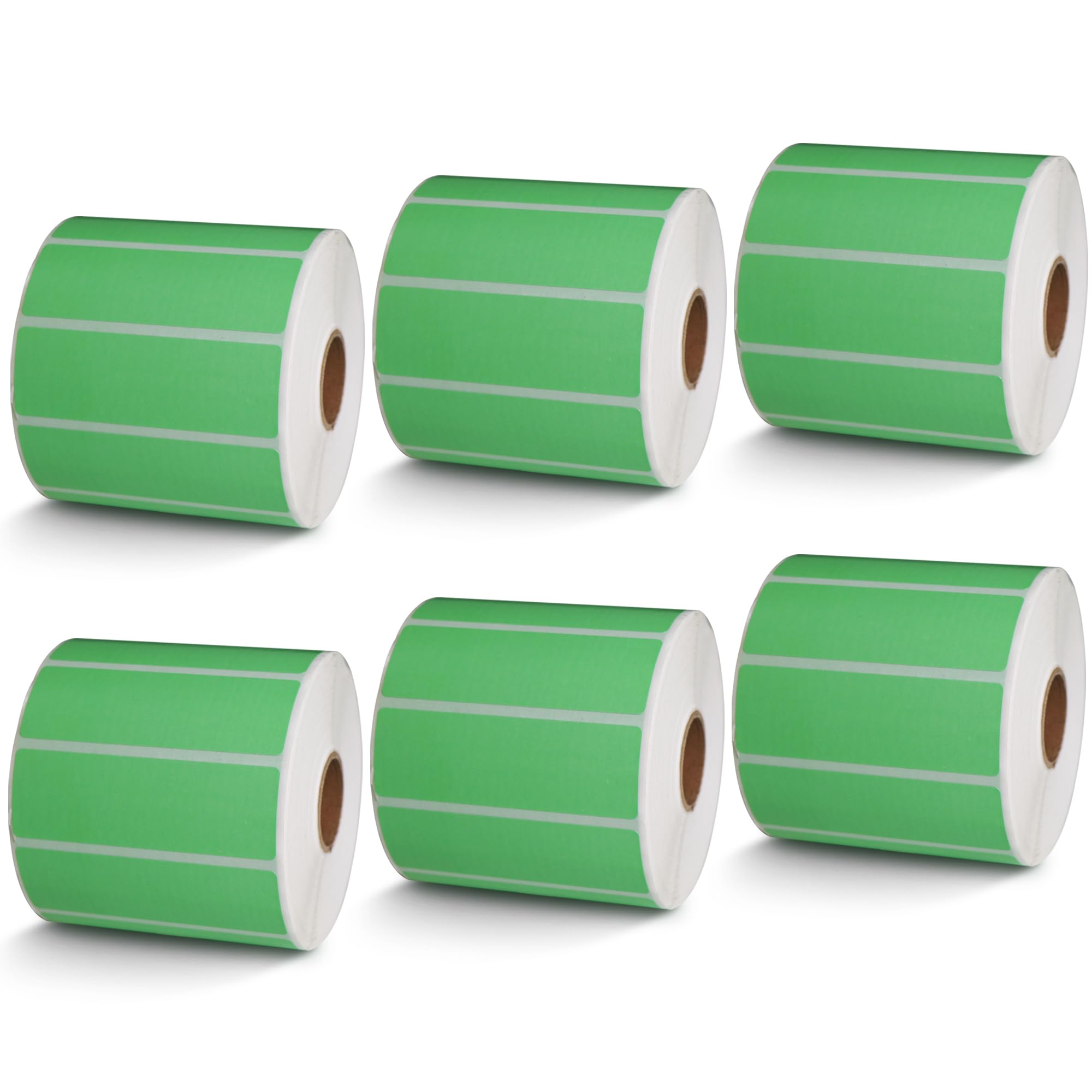 BETCKEY - 1" x 0.5" Small Labels Compatible with Zebra & Rollo Label Printer, Premium Adhesive & Perforated[Light Blue, 6 Rolls, 14580 Labels]