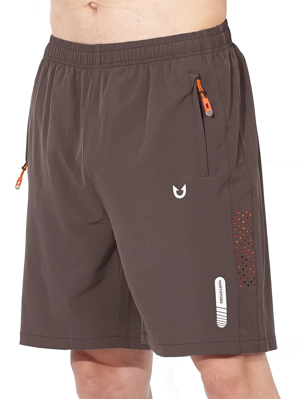 NORTHYARD Men's Athletic Running Shorts Gym Workout 7"/9"/5" Quick Dry Lightweight Sports Basketball Tennis 3 Zipper Pockets