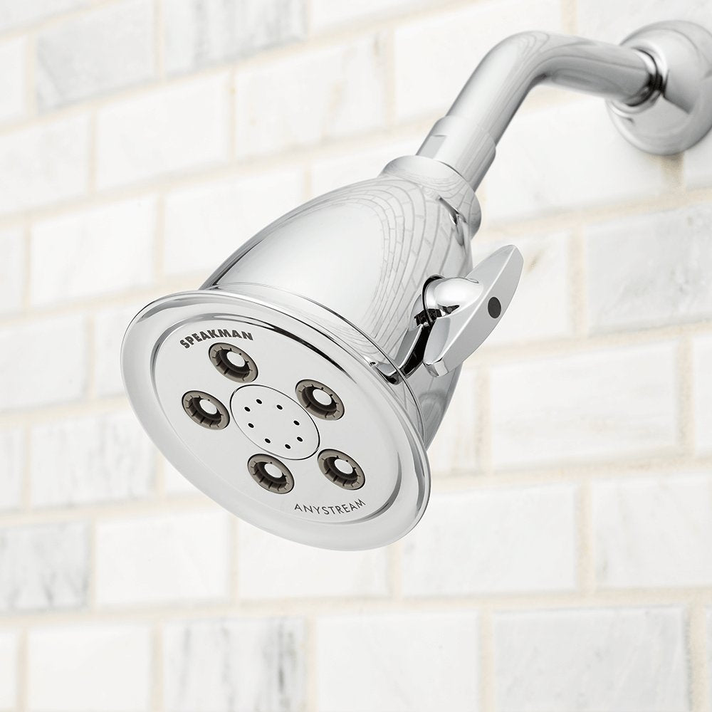 Speakman S-2005-HB-BC Hotel Anystream High Pressure 2.5 GPM Adjustable Shower Head, Brushed Chrome