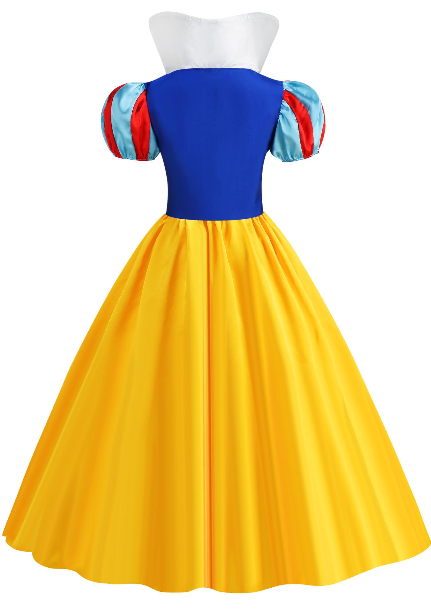 WISHTEN Princess Costume for Women,Adults Princess Dress with Headband, Halloween Costume Dress Up Outfit