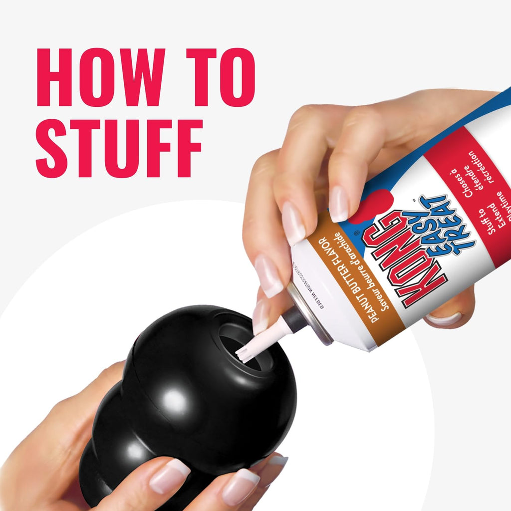 KONG Extreme Dog Toy - Fetch & Chew Toy - Treat-Filling Capabilities & Erratic Bounce for Extended Play Time Most Durable Natural Rubber Material - for Power Chewers - for Small Dogs