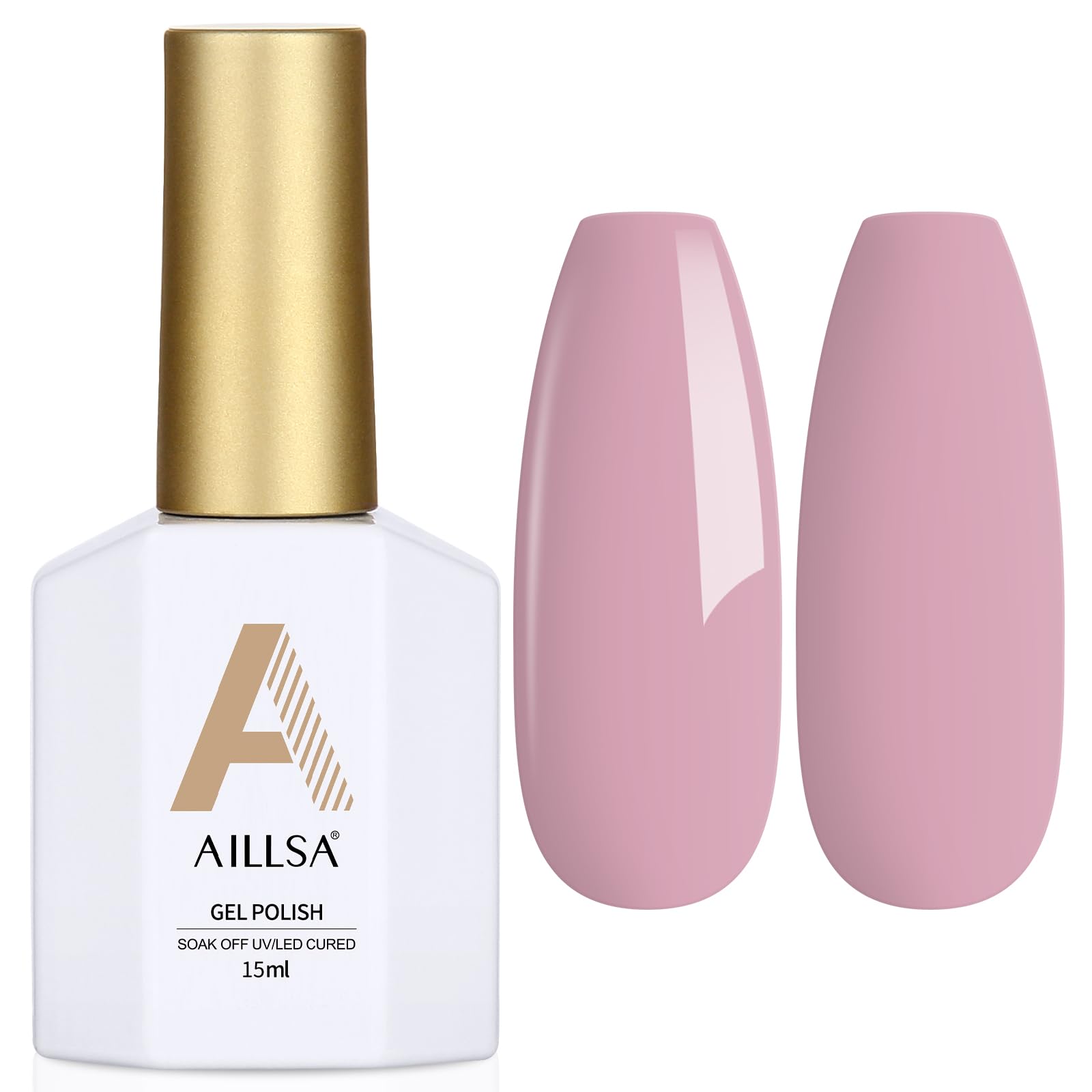 AILLSA Red Gel Nail Polish Ruby Red Gel Polish Bright Rose Color Polish Apple Candy Nails Long Lasting Soak Off U V Gels Nail Polish Nail Art Manicure Salon at Home 0.51 Fl Oz