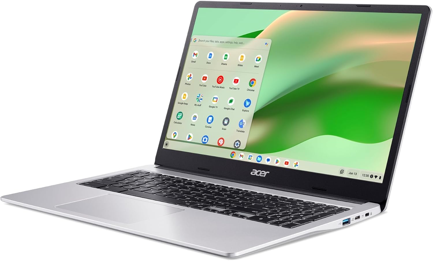 Acer Chromebook 315 (15.6" FHD, Intel Celeron N4500, 4GB RAM, 128GB Storage (64GB eMMC + 64GB SD Card) Home & Student Laptop, 10-Hr Long Battery Life, IST Hub, Wi-Fi 6, Webcam, Chrome OS, Purple