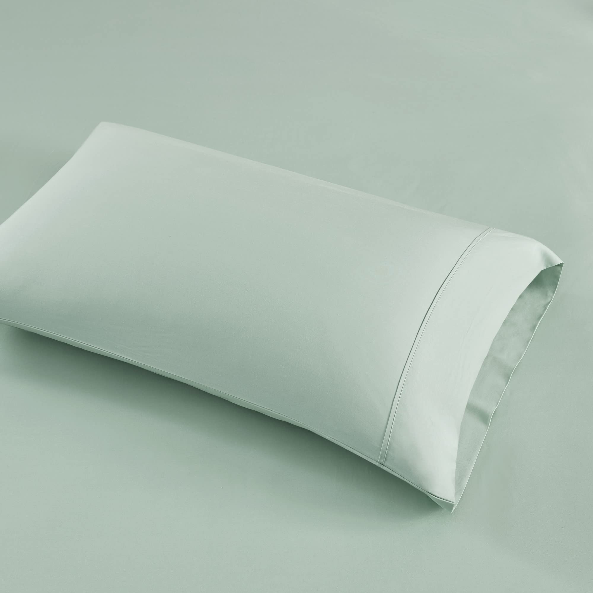 Beautyrest 1000 Thread Count, Solid Color Sheet Set, Elastic Deep Pocket, All Season, Breathable, HeiQ Smart Temperature, Soft Cotton Blend Bedding, Matching Pillowcase, King Ivory 4 Piece