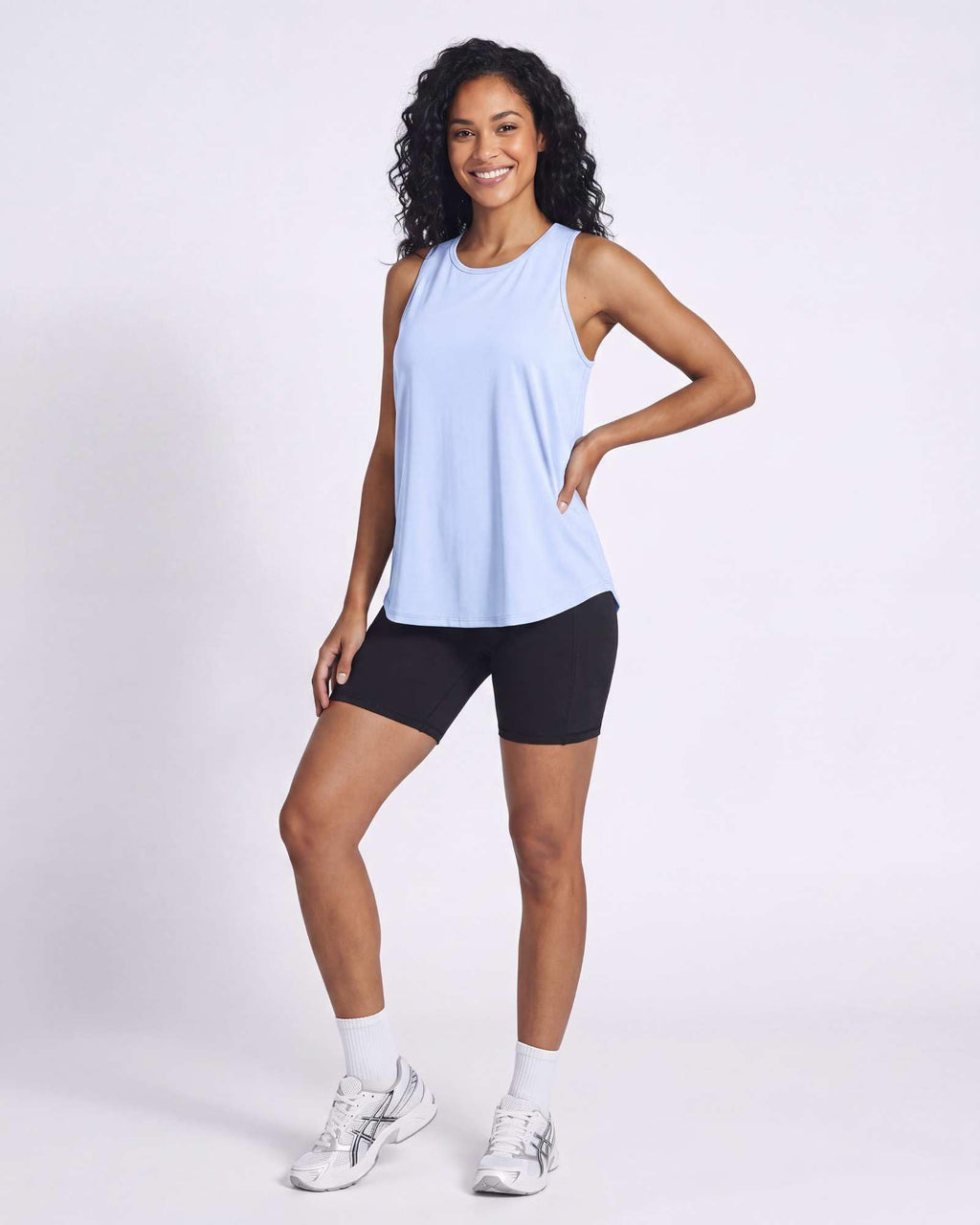 Real Essentials 5 Pack: Women's Racerback Athletic Tank Top Mesh Back Dry-Fit Sleeveless Shirt for Workout Running Gym (Plus)