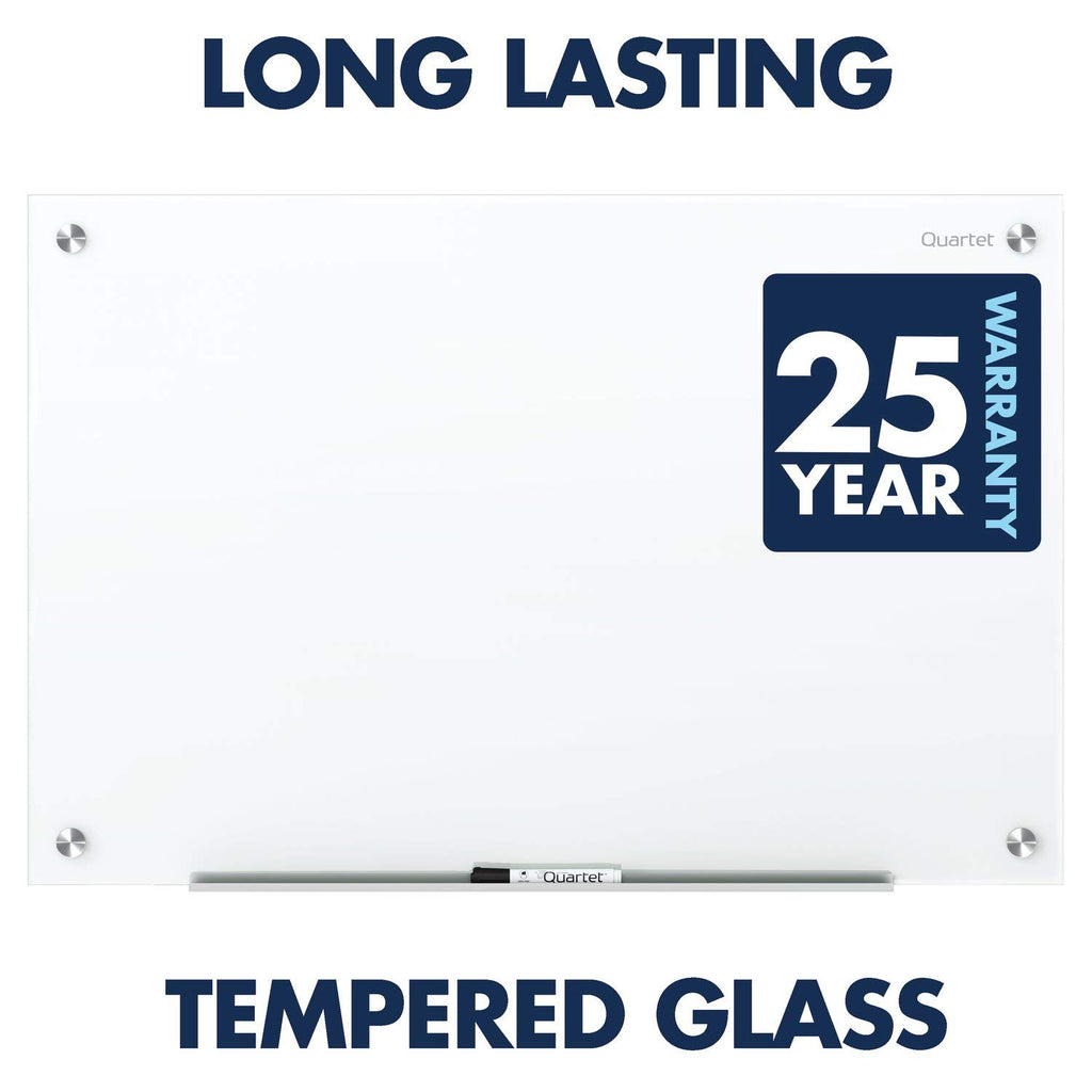 Quartet Dry Erase Board, Magnetic Whiteboard 36" x 24", Glass Board for Wall, Infinity, Brilliance White (G23624W)