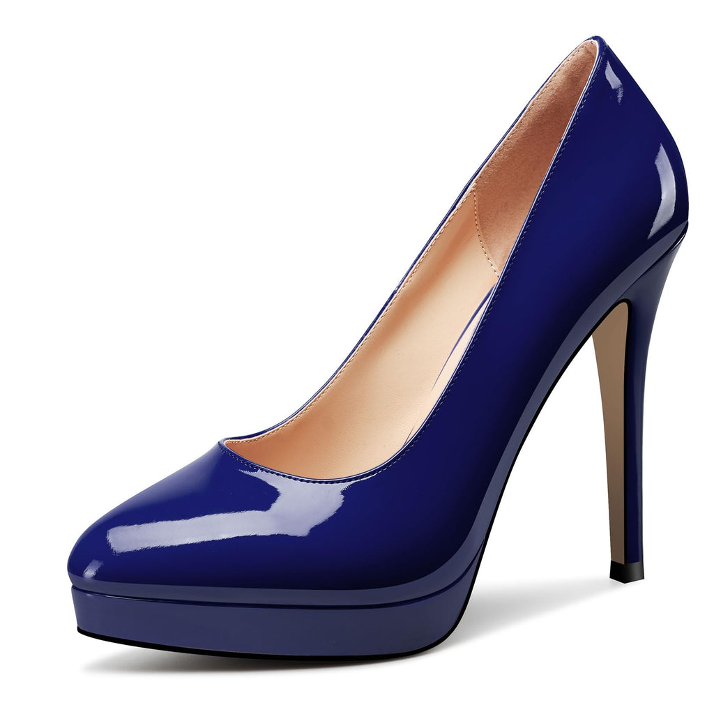 Castamere Womens High Heels Platform Pumps Slip-on Stilettos 12CM Heel Office Dress Shoes