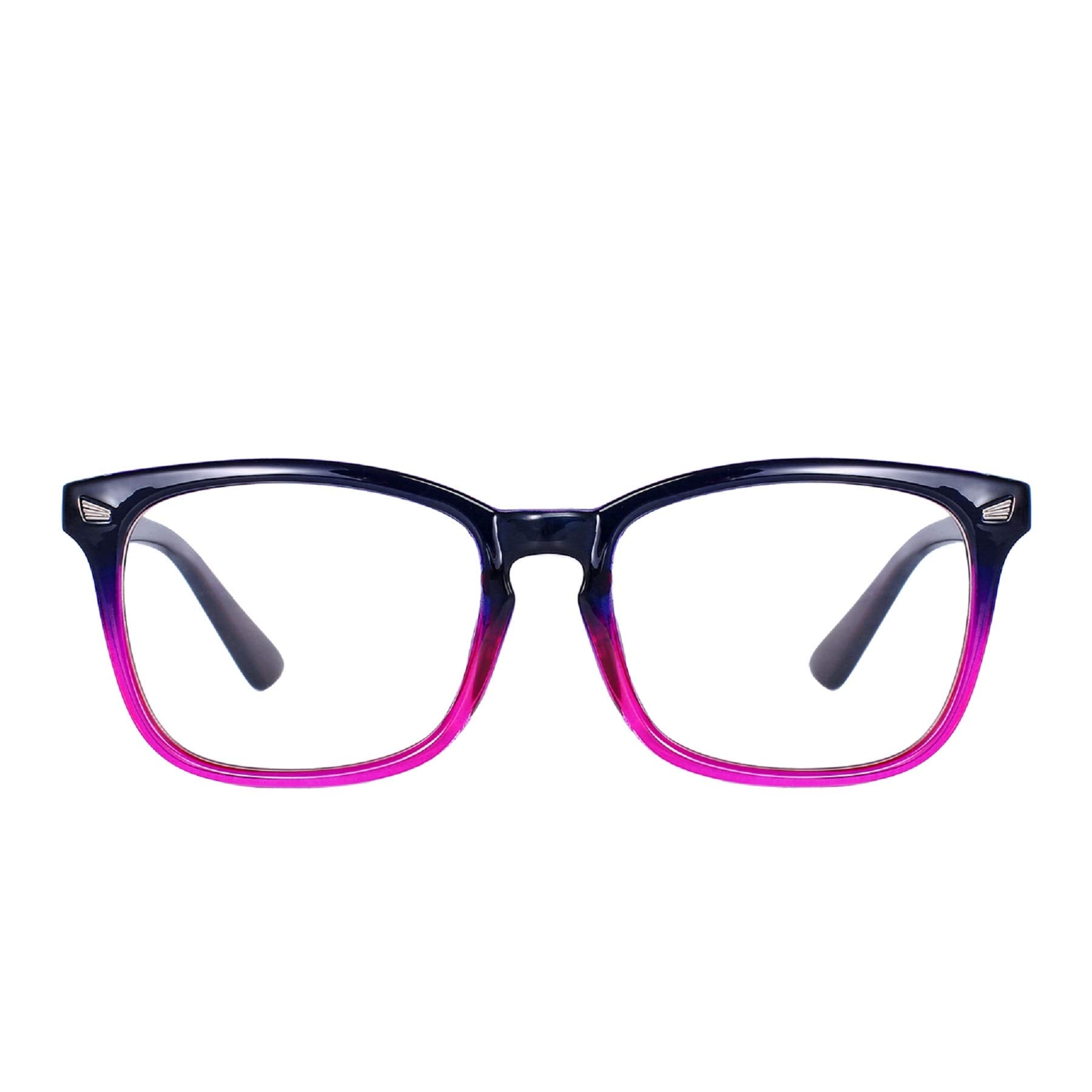 MAXJULI Blue Light Blocking Glasses,Computer Reading/Gaming/TV/Phones Glasses for Women Men(Transparent)
