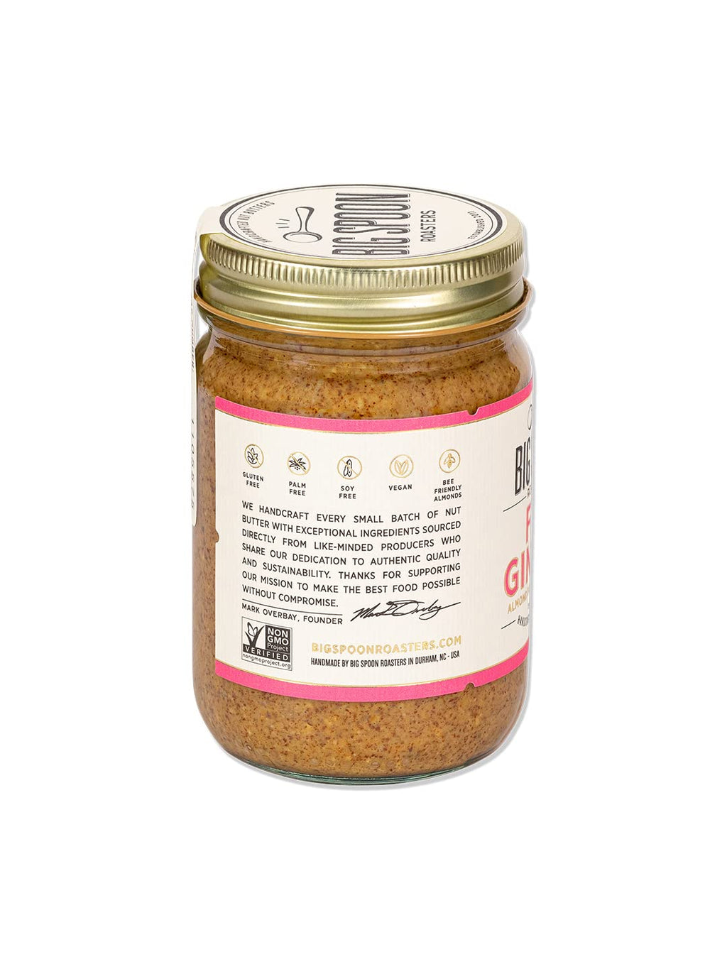 Big Spoon Roasters Carrot Cake Almond Butter With Sea Salt - Keto Friendly, Low Sugar Almond Butter - Crunchy & Bee-Friendly Almonds - Gourmet, Vegan Almond Nut Butter - 13 Ounces