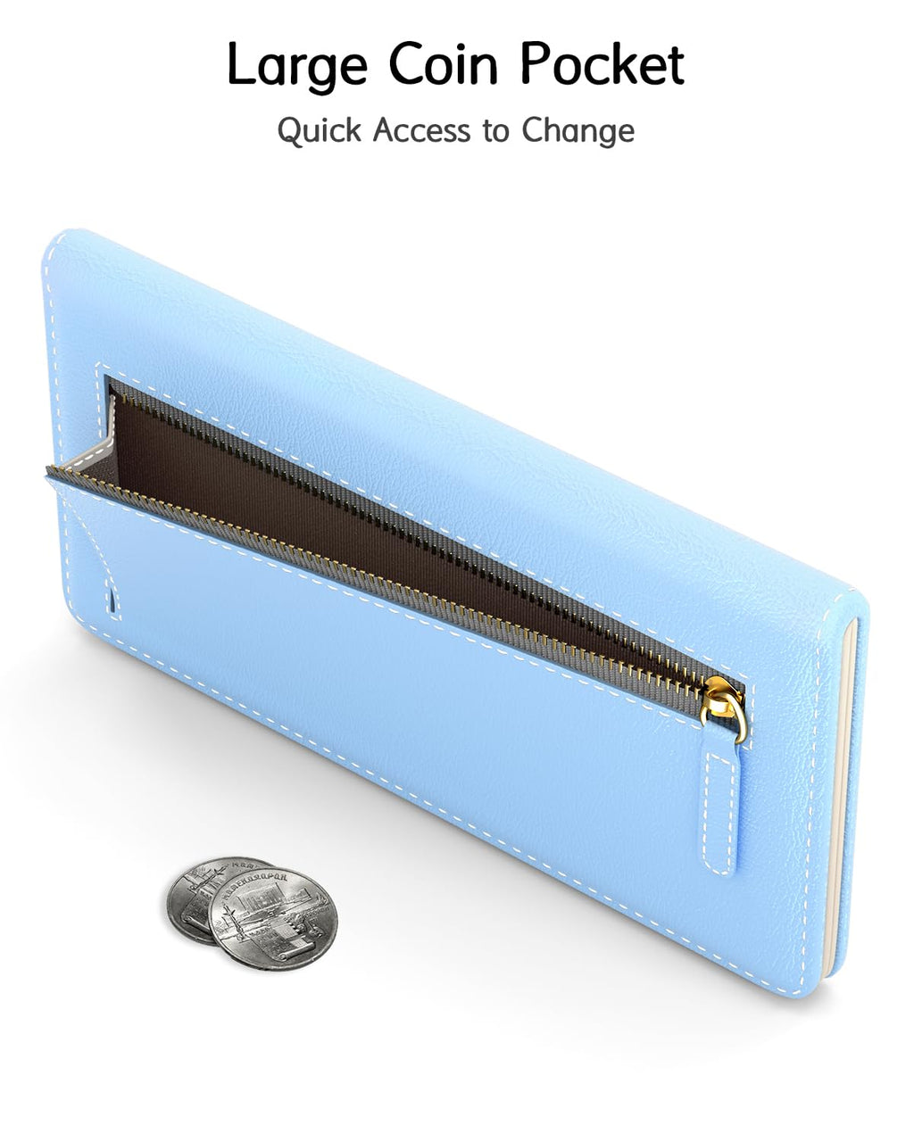 Nipichsha Womens Wallet, RFID Slim Wallets for Women, Thin Ladies Credit Card Holder Purse, Cute Leather Bifold Clutch Billfold with 11 Card Slots & ID Window, Abstract Boho Leaf
