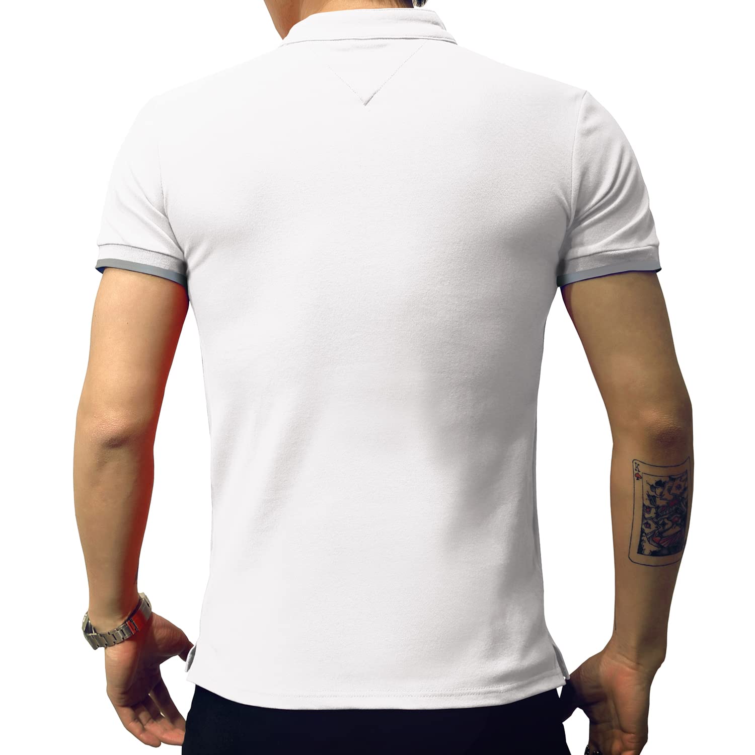 LOGEEYAR Mens Fashion Polo Henley Shirts Short/Long Sleeve Casual T-Shirts Slim Fit Cotton Polo Shirts for Men