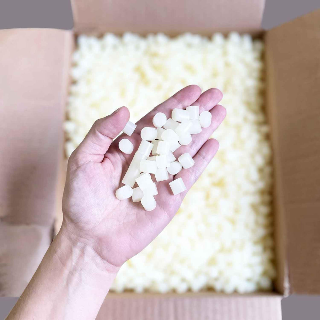 Surebonder B-2001 Less Stringing Skillet Glue Cube Pellets for Crafts and Floral Projects, 1 lb Bag, Use in Surebonder Glue Skillets, Cream Color