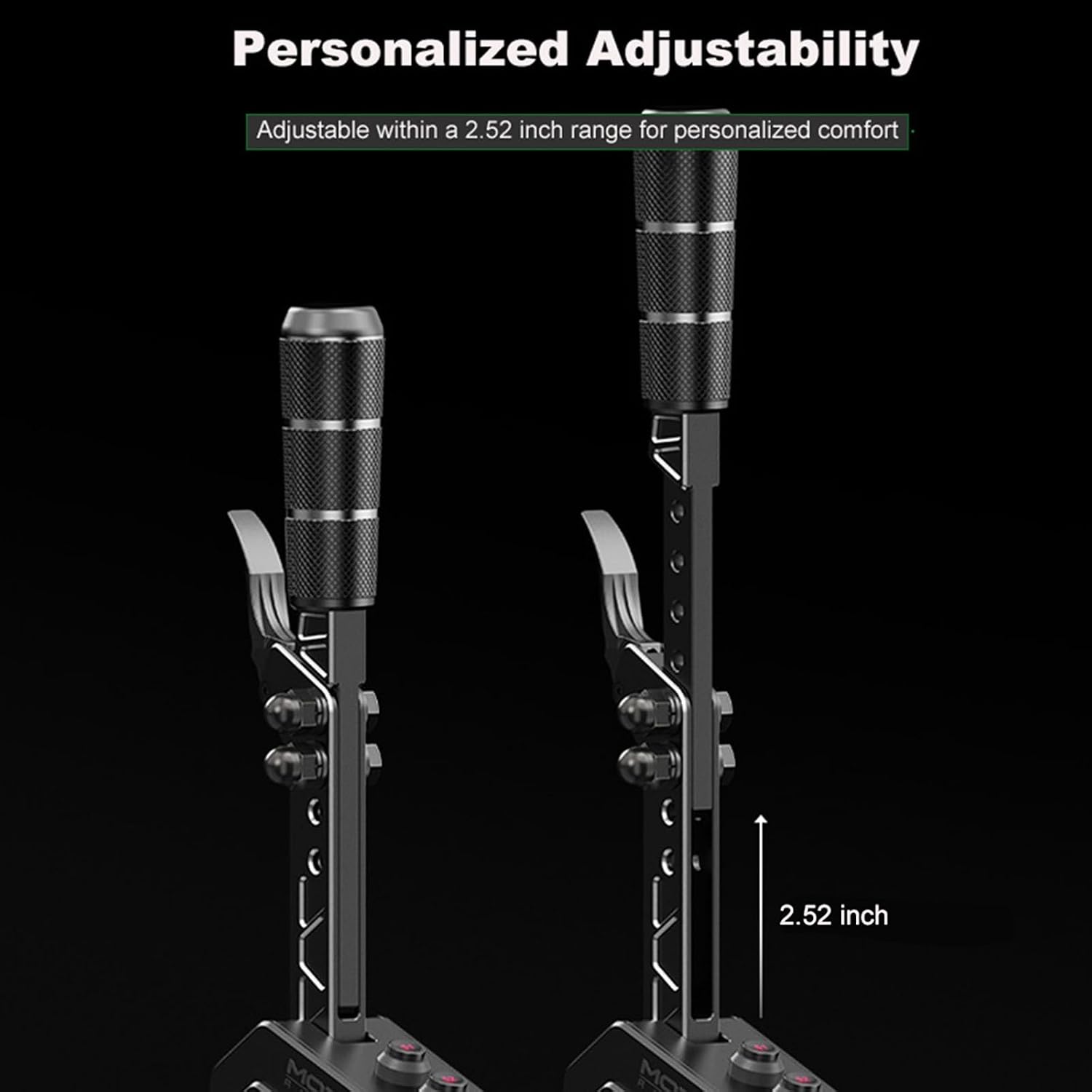 MOZA SGP Sequential Shifter PC USB Racing Similator Joysticks, Versatile Multi-Functional Handle, Non-Contact Hall Sensor, Personalized Adjustability, Dynamic RGB Backlit Mechanical Buttons