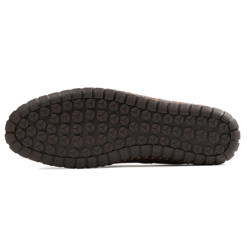 Men’s Slip-On Loafers Mules Clog Handmade Leather Slippers Hand Stitched no-Heel Casual Shoes for Men Breathable Comfortable Soft