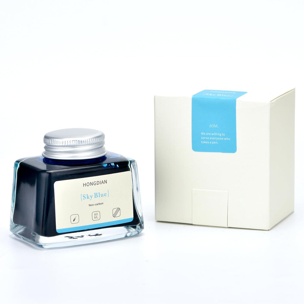 Asvine Hongdian Fountain Pen Bottled Ink Black, 60ml Fountain Pen Bottled Ink, Non Carbon
