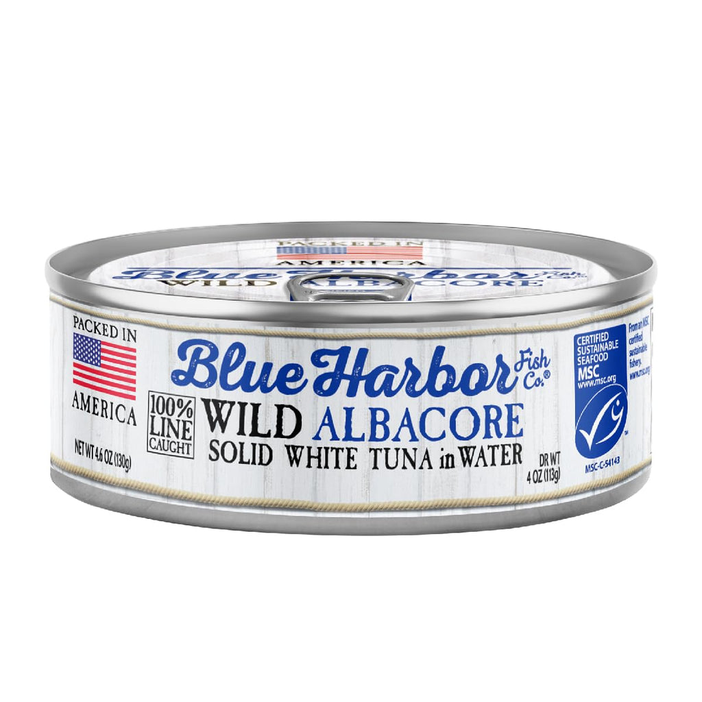 Blue Harbor Fish Co. Wild Albacore Tuna in Water with No Salt Added, 4.6 Ounce