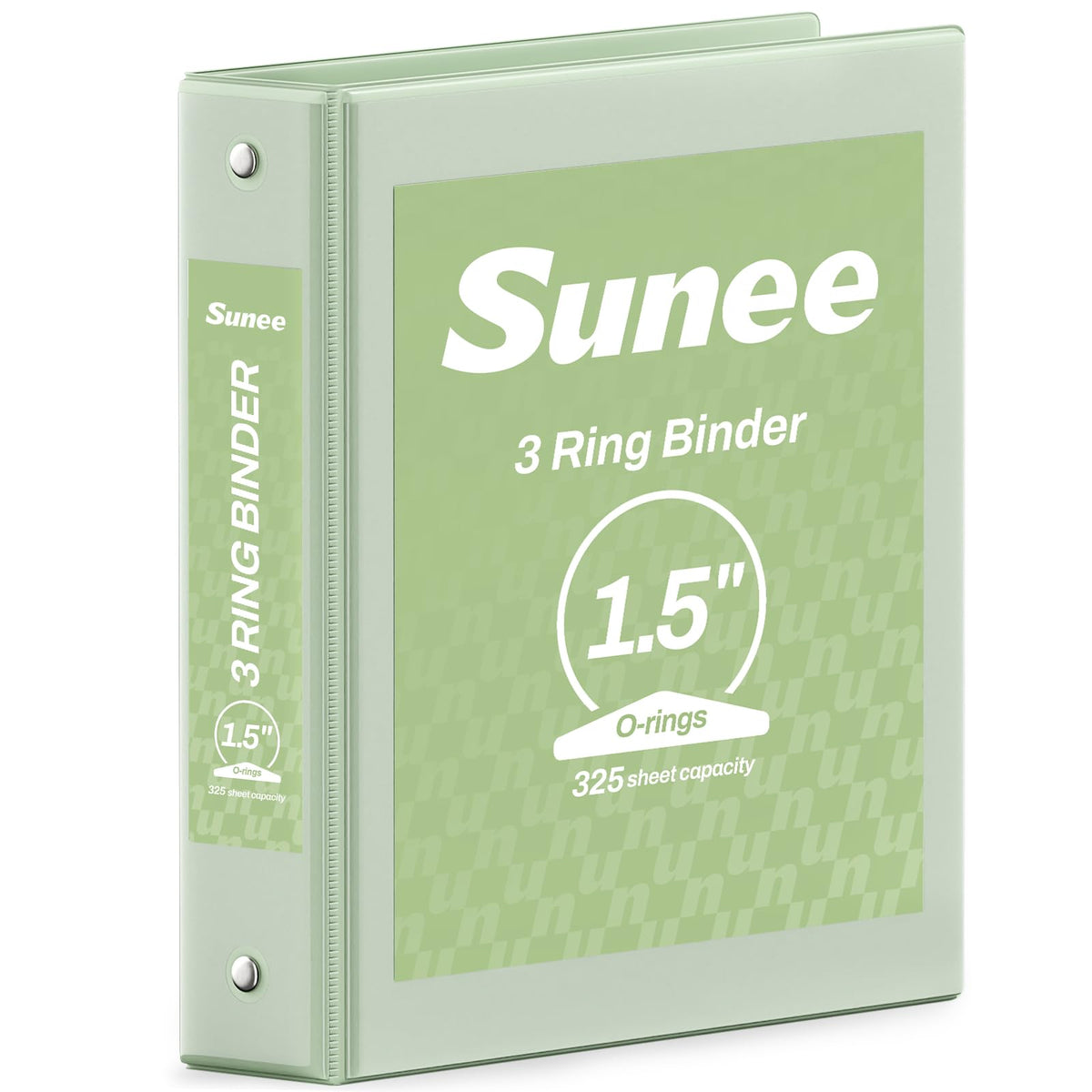 SUNEE 3 Ring Binder 1/2 Inch 1 Pack, Clear View Binder Three Ring PVC-Free (Fit 8.5x11 Inches) for School or Office Supplies, Black