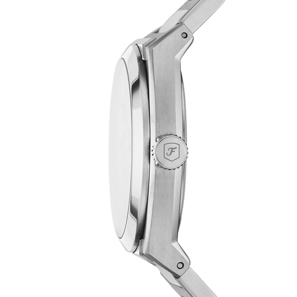 Fossil Men's Everett Quartz Stainless Steel Watch, Three-Hand Watch for Men