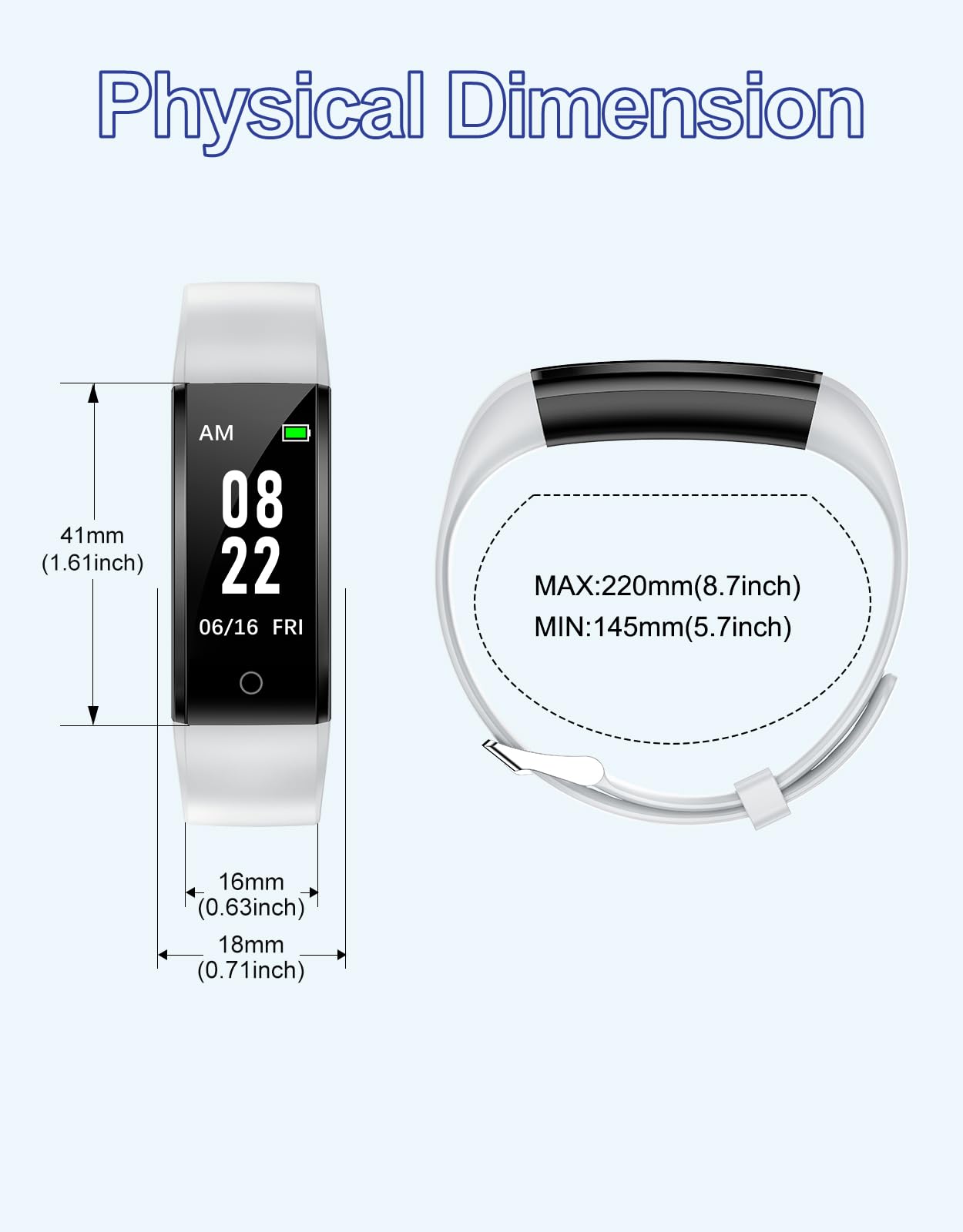 GRV Fitness Tracker Non Bluetooth Fitness Watch No App No Phone Required Waterproof Pedometer Watch with Steps Calories Counter Sleep Tracker for Men Women Parents